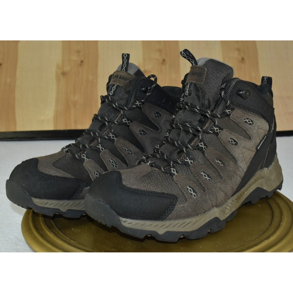 Eddie Bauer Maple Ridge Men Boots Size 10.5 Brown Outdoor Weatherproof Hiking